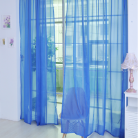 Travel Out Curtains 1 Color Scarf Tulle Pure Door PCS Window Drape Sheer Curtain Panel Home Decor