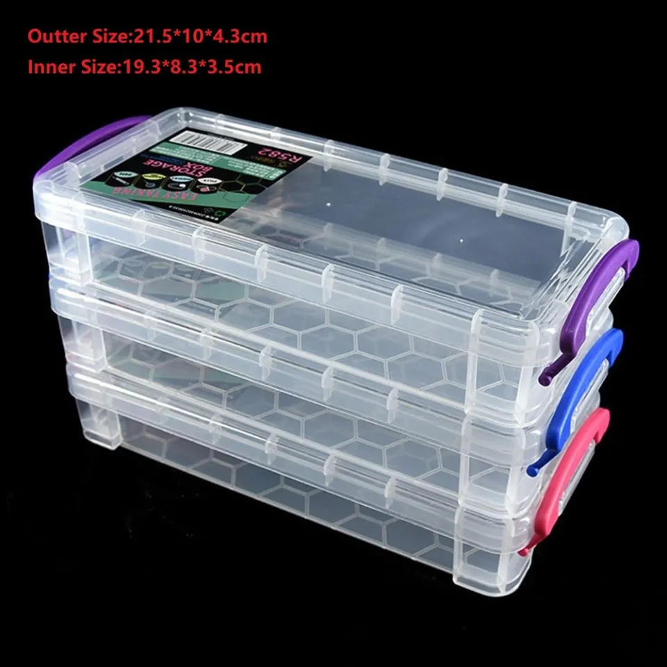 24 Grids Compartment Plastic Storage Box Screw Holder Case