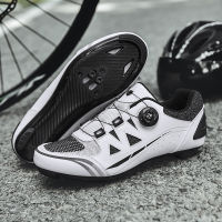 รองเท้าปั่นจักรยาน Sepatu Road Bike สตั๊ดสำหรับจักรยานเสือหมอบผู้ชายและจักรยานผู้หญิง,รองเท้าปั่นจักรยานรองเท้าออกกำลังกายแข่งรถรองเท้าแป้นถีบ Spd 2023