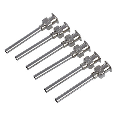 Stainless Steel Luer Lock Dispensing Needle Tip, 12 Gauge, 2.05mm ID x 2.8mm OD, 1" Length (Pack of 6)