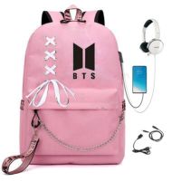 [COD] Min Yoongis usb rechargeable backpack schoolbag tide around the new group male and female students shoulder bag