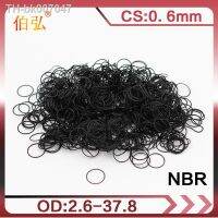 ﹍  30PCS/lot Rubber Black NBR CS 0.6mm thickness OD2.6/2.7/3.4/4.2/7.2/17.2/33/37.8mm watch ORing Gasket waterproof Nitrile oring