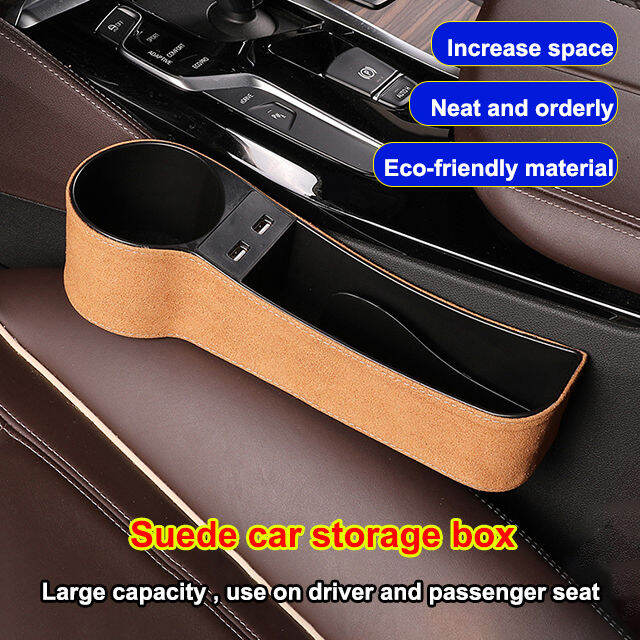 GIIKING Car Interior Storage Compartment with Dual Charging Ports | Lazada