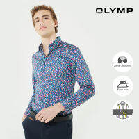 OLYMP No. Six Shirt เสื้อเชิ้ตชาย  size S ทรงเข้ารูป ยืดหยุ่นได้ดี รีดง่าย