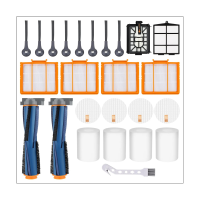 For AV2501S AV2501AE RV2502AE RV2520AOUS AV2510AOUS Main Roller Brush Filters Foam &amp; Primary Filters Side Brushes