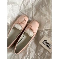 [sheii su yy]  rl   sqre Fren bowk show mouth bet shoes female flat shoes