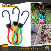 Indians 3pcsOutdoor camping tent elastic rope buckle 15cmกลางแจ้งค่ายคงที่ผูกพันเชือกยางยืดตะขอเต็นท์ผู้ถือ หัวเข็มขัดอุปกรณ์เสริมตะขอเชือกยางยืด