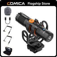 ไมโครโฟนกล้อง Comica VM10 Pro พร้อม Shock Mount,การควบคุมกำไรและ Muff ลม,ไมโครโฟนวิดีโอสำหรับสมาร์ทโฟน,กล้อง DSLR