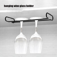 ที่วางแก้วไวน์เดี่ยวบาร์เทนเดอร์ฟรีเรือราวแขวนใต้ตู้ Stemware ออแกไนเซอร์ Goblet Iron RackBar เครื่องมือ Cup Finish