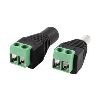 2 plug male and female 5.5 x 2.1 mm DC jack, surveillance camera EU power plug