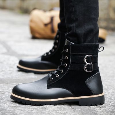 Martin boots han edition mens shoes in British wind warm joker high tooling for winter and cot