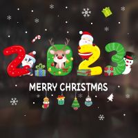 Christmas Decorations Christmas Eve Shop Window Atmosphere Decoration Electrostatic Sticker Shopping Mall Hotel Window Sticker