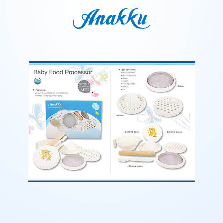 ANAKKU Baby Food Processor Set Set Pemproses Makanan Bayi_163384