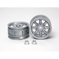 [อะไหล่รถบังคับ] TAMIYA 50569 SP.569 M-Chassis 8-Spoke Wheels 2pcs. (Silver) อะไหล่ทามิย่าแท้ Rc