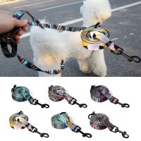 Dog Puppy Pet Collars And Lead Set Lightweight Durable Strong Nylon Adjustable Pet Cat Dog Traction Rope Collars Harnesses Leads