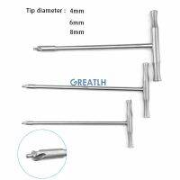 eChenZiWoDianZiKeJiYo สามประเภททางเลือกกระดูก Countersink เจาะสแตนเลสสัตวแพทย์เครื่องมือกระดูก