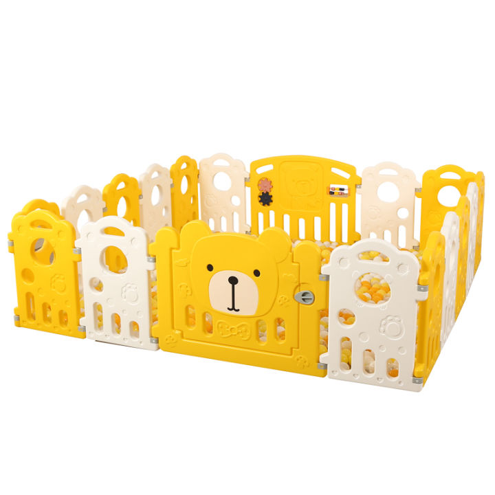 Green town fence monolithic children's play fence indoor baby toddler ...