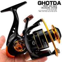 Metal Spool Spinning Fishing Reel 12+1BB 5.2:1 Fishing Tackle Pesca Carrete Feeder Carp Fishing Wheel 1000-7000