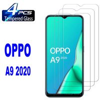 OPPO กระจกนิรภัยสำหรับ2/4ชิ้น A9ปกป้องหน้าจอ A5 2020ใหม่