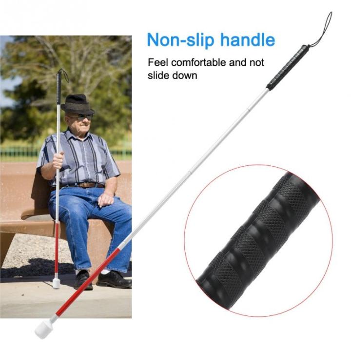 อุปกรณ์ช่วยเดินไม้เท้านำทางคนตาบอดไม้เท้าพยุง-gu-แบบพกพาพับได้ง่าย
