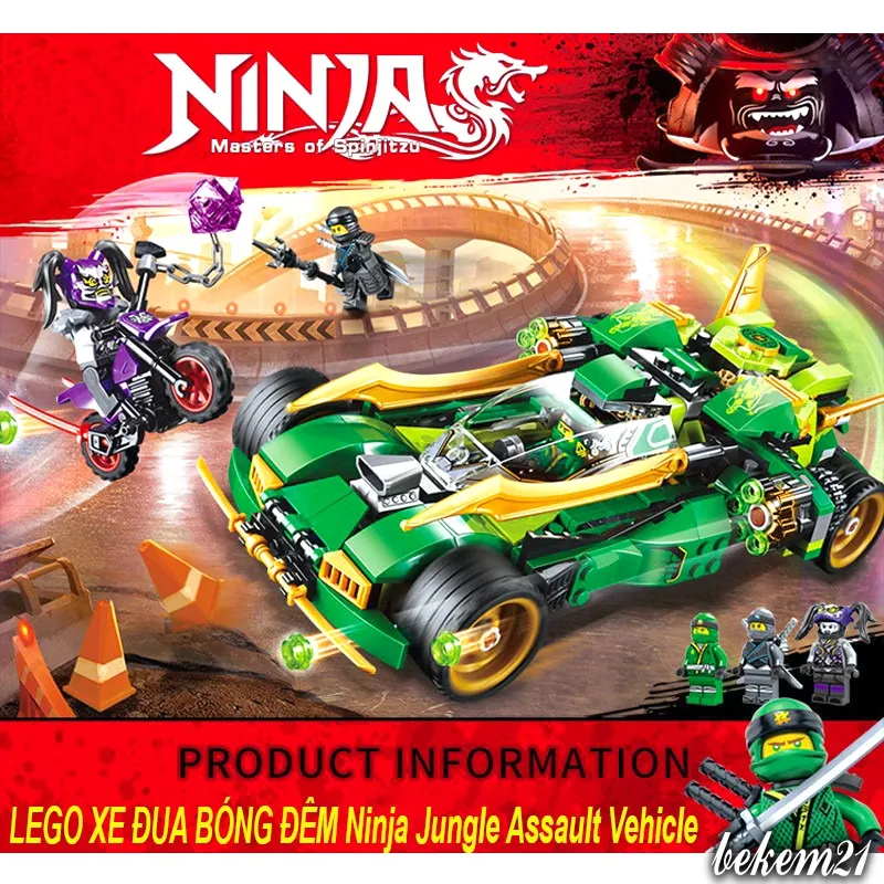 Bán (có sẵn) lắp ráp Lego Ninjago zimo 4013 81642 76061 Xe Đua Bóng Đêm Của  Ninja Jungle Assault Vehicle