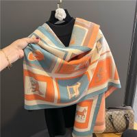 Thick Cashmere Scarf for Women Fashion Winter Warm Pashmina Shawl Wraps Bufanda Female Blanket Design Brand Poncho Echarpe 2022