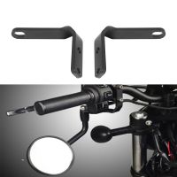 Black Motorcycle Handlebar Rearview Side Mirrors Spotlight Bracket Aluminum Accessories For Honda CMX 500 300 Rebel