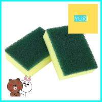 ฟองน้ำพร้อมใยขัด POLY-BRITE ULTRA 3x4นิ้ว แพ็กคู่SCOURER SPONGE POLY-BRITE ULTRA 3x4" 2 PCS **ด่วน สินค้าเหลือไม่เยอะ**