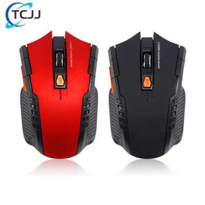 TCJJ 1600DPI 2.4GHz Wireless Optical Mouse Gamer For PC Gaming Laptops Opto-electronic Game Wireless Mice With USB Receiver