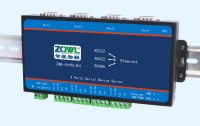 4ช่องอุปกรณ์เสริม Serial Device Server RS232 RS485หรือ TTL To Ethernet Converter, Modbus RTU ถึง Modbus TCP MQTT