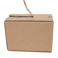 Hysen 5Pcs Self Stick Zipper Packaging Boxes 3Layer Kraft Folding Zipper Box Gift Box for Jewelry Cardboard Shipping Boxes