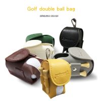 YRNGJ ที่เก็บลูกกอล์ฟแบบนิ่มหลากสีพร้อมที่คาดเอวอุปกรณ์กอล์ฟหนัง PU ลูกกอล์ฟที่ใส่ลูกกอล์ฟกระเป๋าคาดเอวกระเป๋าเก็บของบอล