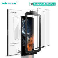 สำหรับ Samsung Galaxy S22 Ultra ฟิล์ม Nillkin ทนต่อแรงกระแทกโค้งเต็มหน้าจอกาวป้องกัน Oleophobic สำหรับ Samsung Galaxy S22 Plus ไม่ใช่แก้ว