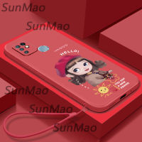 For เคสโทรศัพท์ infinix HOT10 เสื้อโค้ทสาว Softshell ขอบตรง