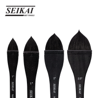 SEIKAI พู่กันขนสัตว์ลิ้นแมว (SQUIRREL MIX WOOD HANDLE) 1 ด้าม