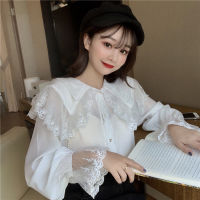 ✹₪❦  Zeus Trendy Korean Cute Blouse Women Fashionable Long-Sleeved Baju Perempuan for Women