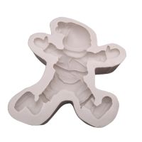 Santa Cookie Moulds Fondant Cakes Decor Tools Silicone Mold Sugarcraft Chocolate Baking Tools For Cakes Gumpaste Form