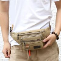 Sports Waist Packs Casual Canvas Hidden Anti-theft Chest Bags Body Running For Men Women Tourist Cycle Crossbody Bag Pocket Running Belt