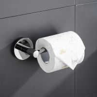 Toilet Kitchen Roll Paper Holder Polish Stainless Steel Stick Hooks Rack Bathroom Storage Accessories
