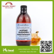 Nước súc miệng mật ong Manuka NelsonHoney Alpine Manuka Mouthwash 100ml