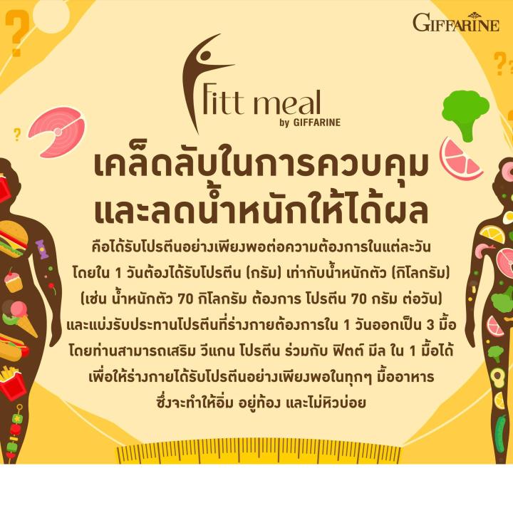 ฟิตต์มีล-กิฟฟารีน-ฟิตมิล-fitt-meal-by-giffarine-ผลิตภัณฑ์ทดแทนมื้ออาหาร-โปรตีน-อิ่ม-อร่อย-อยู่ท้อง