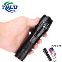 New Type Ii Usb Flashlight Charging Aluminum Alloy Led Flashlight Power Bank Zoom Flashlight-CHN