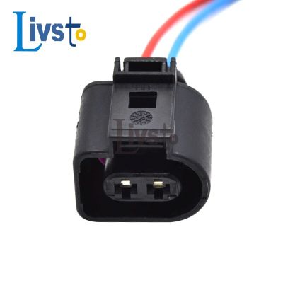 2 Pin 3.5mm Waterproof Auto Wire Harness Connector Electrical Horn Plug 1J0973722 1717692-1 8D0973822