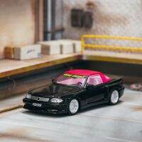 รถเบนซ์สีดำ Sl 500รถโลหะผสมการหล่อดายโมเดลขนาด1:64สเกลเครื่องประดับโลหะแบบคงที่ของเล่นเด็กผู้ชายของขวัญของที่ระลึก