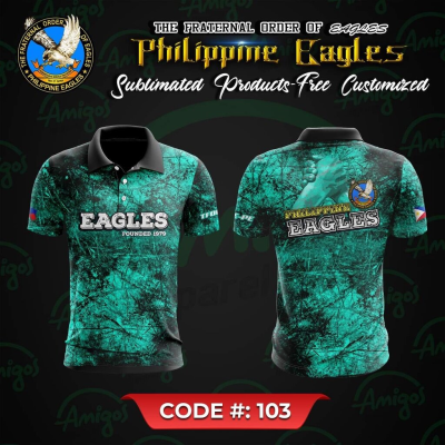 New Summer Fashion 2023 Eagles Sublimation Polo Shirt e103，Size:XS-6XL Contact seller for personalized customization of name and logo high-quality