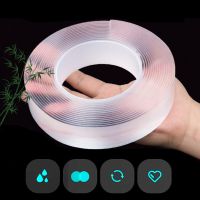 Super Strong Double Sided Adhesive Tape Washable Reusable Waterproof Transparent Double Tape Sticky Glue For Home Kitchen Car