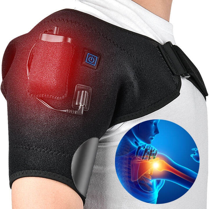 Hailicare Heat Therapy Shoulder Brace Adjustable Shoulder Heating Pad
