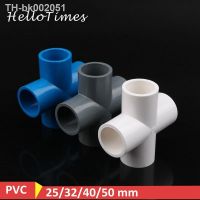 ☃ 1pc 25mm 32mm 40mm 50mm PVC Pipe Cross Connector Garden Irrigation System Parts Water Pipe 4 Way Adapter Fish Tank Supplies