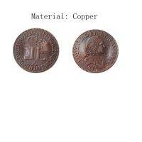 1720a ฝรั่งเศส Ecu-หลุยส์ที่สิบห้าชุบเงินหรือ Coins22mm สำเนาทองแดง