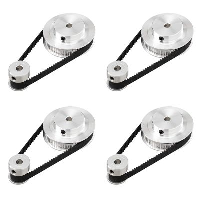 4PS GT2 Synchronous Wheel Model Mechanical Timing Belt 20&amp;60 Teeth 5mm Bore Aluminum Timing Pulley